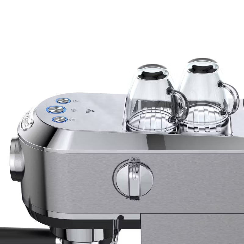 Espresso Machine – 3-in-1 Plastic/Metal Espresso Maker Finish – Stainless Steel