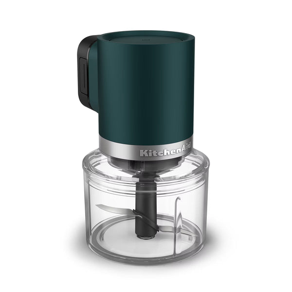 Food Processor – 3.5 Cups 60W Go Cordless Top Down Food Chopper with Battery Included – Green