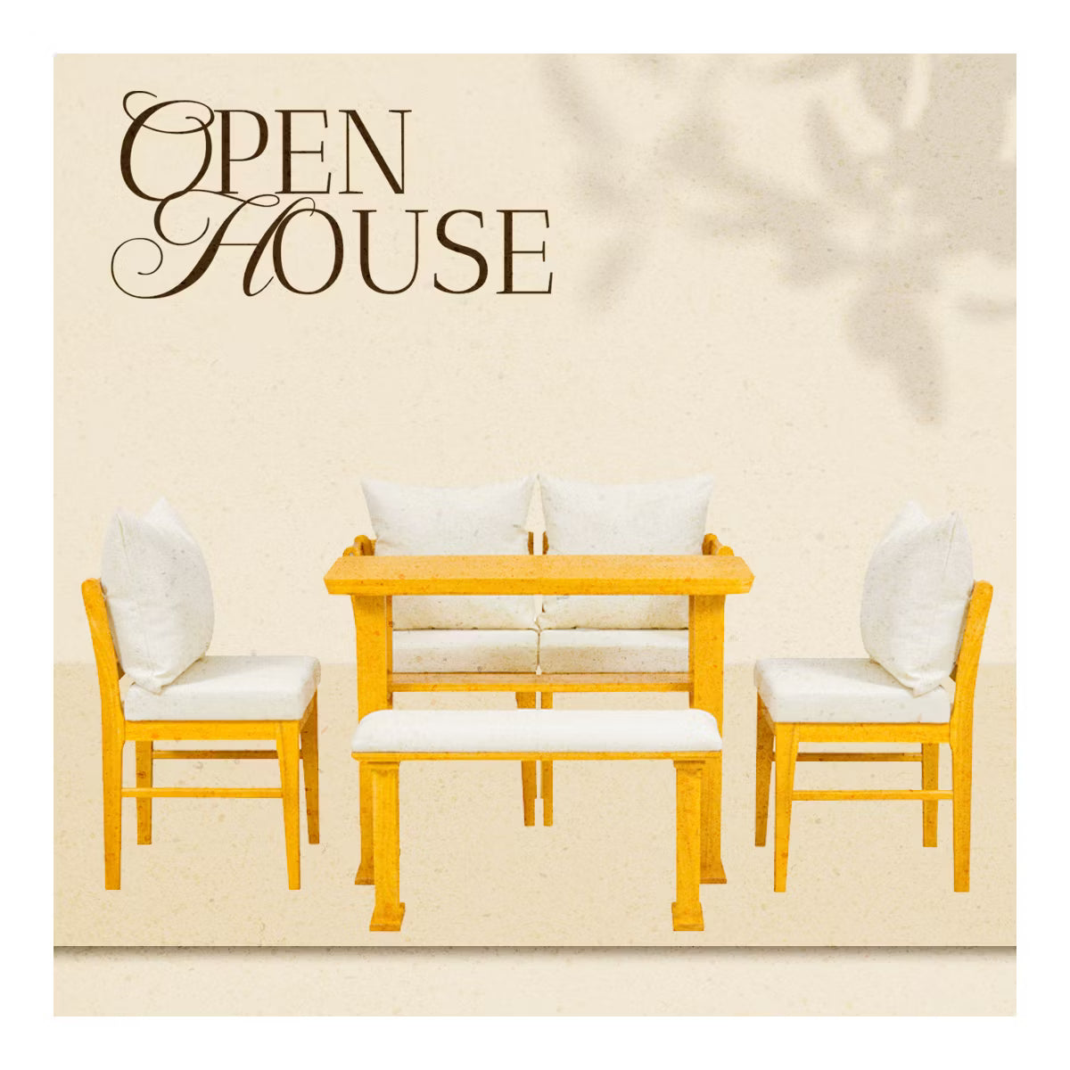 Dining Set – Culinvaro 6 Piece Dining Table Set for 6, Farmhouse Dining Set