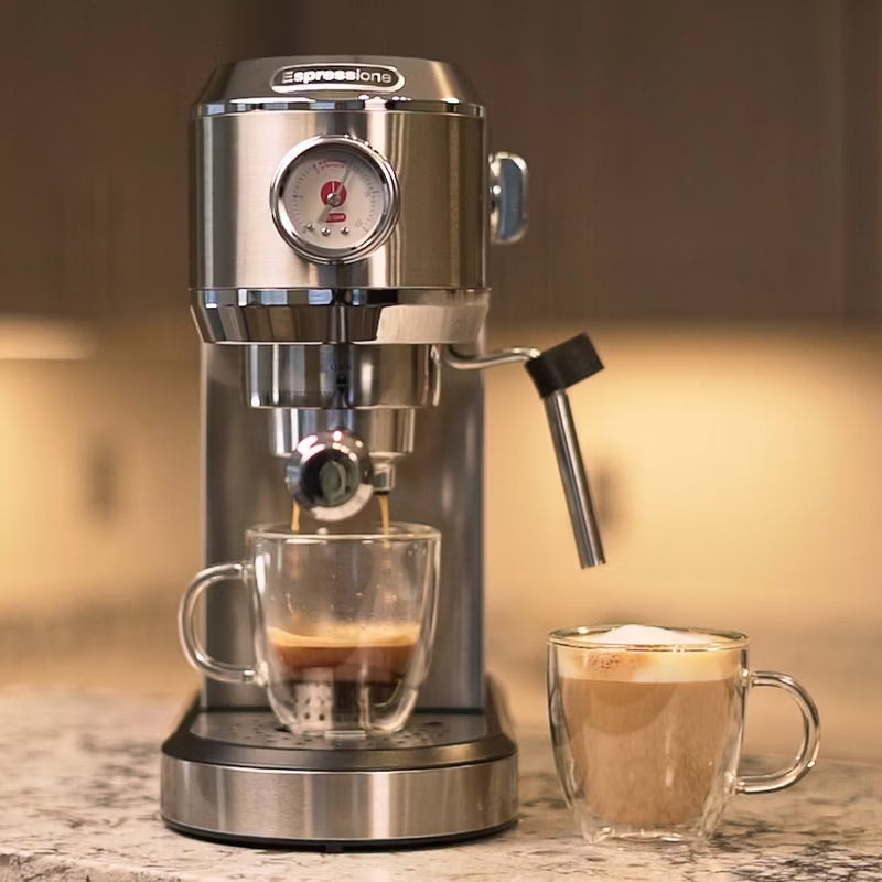 Espresso Machine – 3-in-1 Plastic/Metal Espresso Maker Finish – Stainless Steel