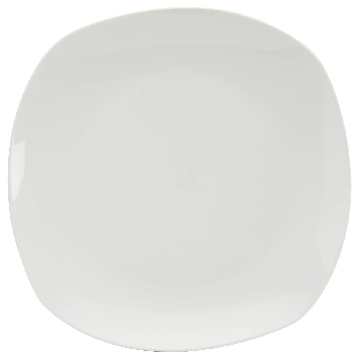 Dinner Plate – Culinvaro 0.5" 10pk Porcelain Square Catering Dinner Plates White