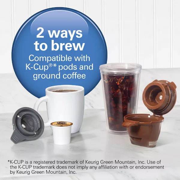 Single-Serve Coffee Maker – lexbrew Single-Serve Hot/Iced Coffee Maker 49921: Cup & Ground Coffee – Black