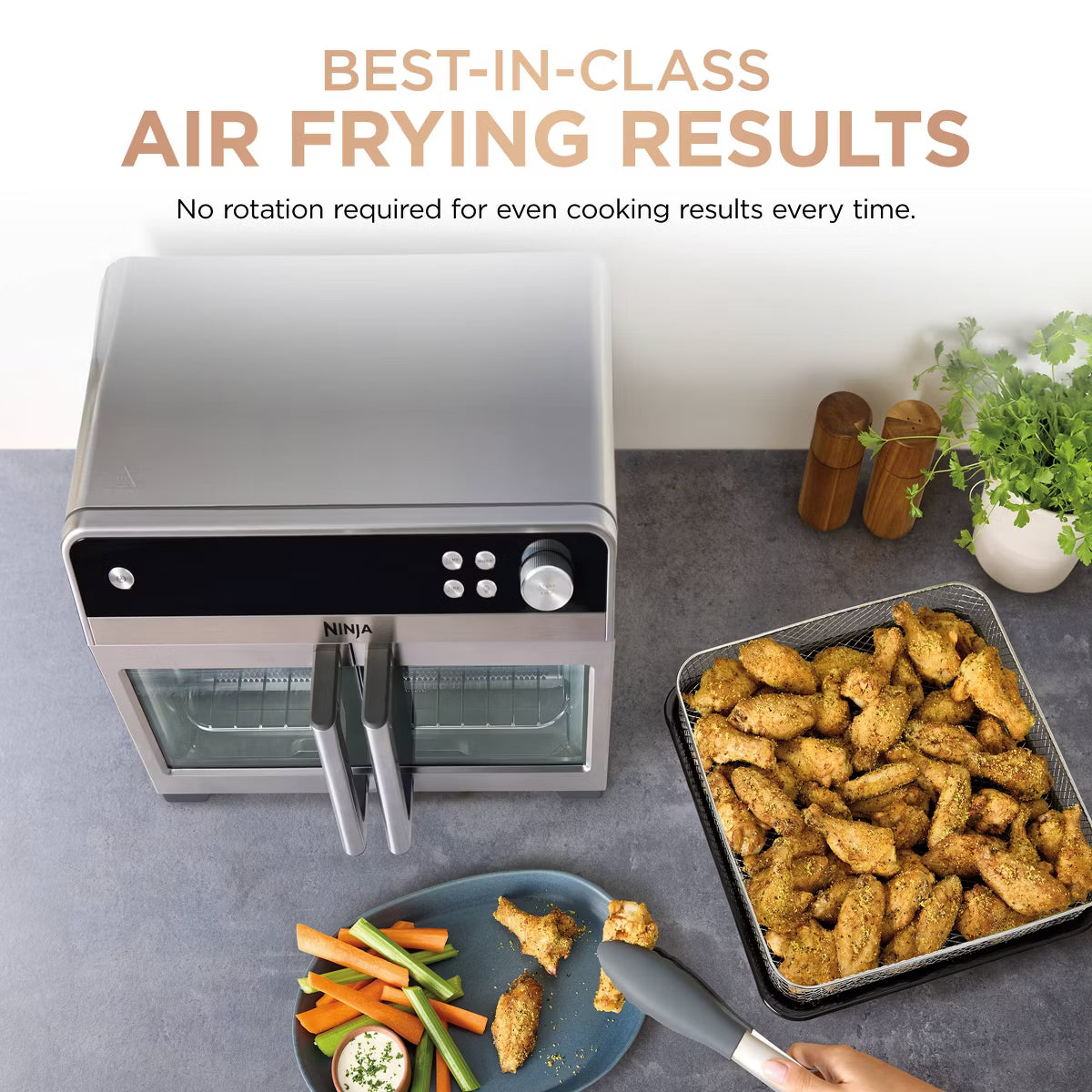 Toaster Oven – French Door Premier Air Fryer Convection Oven Toaster FO101 – Silver