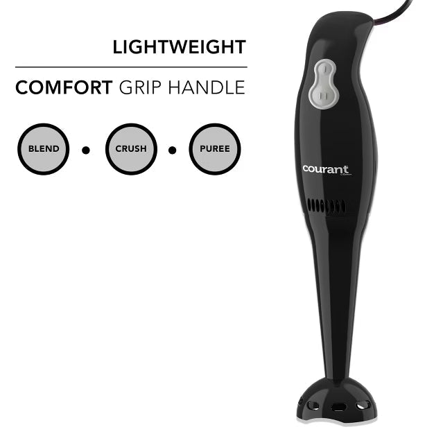 Immersion Blender – 200W 2-Speed Hand Blender for Blends – Stainless Steel