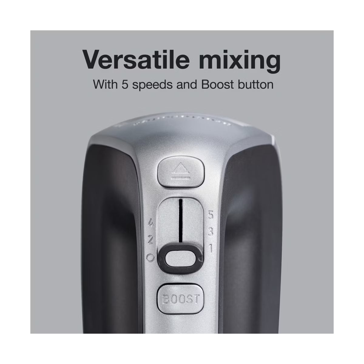 Hand Mixer – and Mixer 5 Speeds plus Boost – Stainless Steel