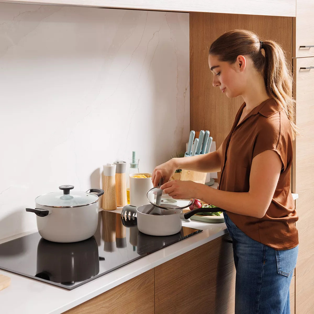 Cookware Set – Leo Glints Nonstick Ceramic 3Pc Cookware Set – 7Pc