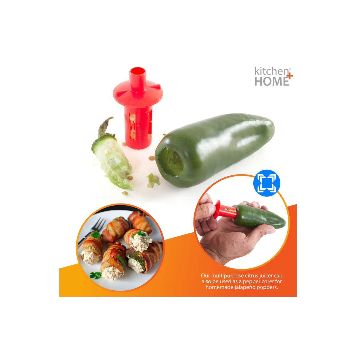 Kitchen Tool – ortable Juicer and Corer 3 Pack – Red