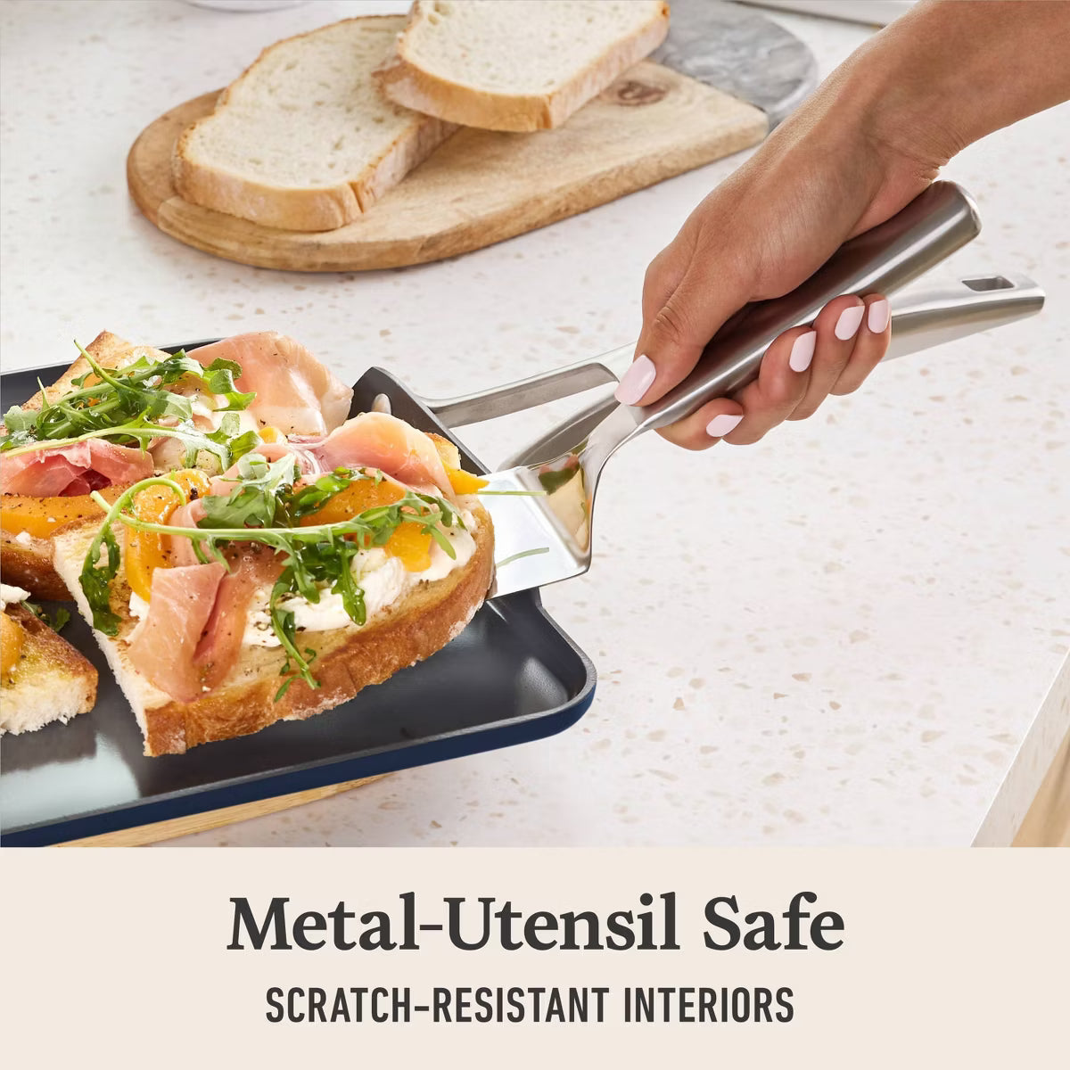 Griddle Pan – Premier Ceramic Square Griddle Midnight – Gray
