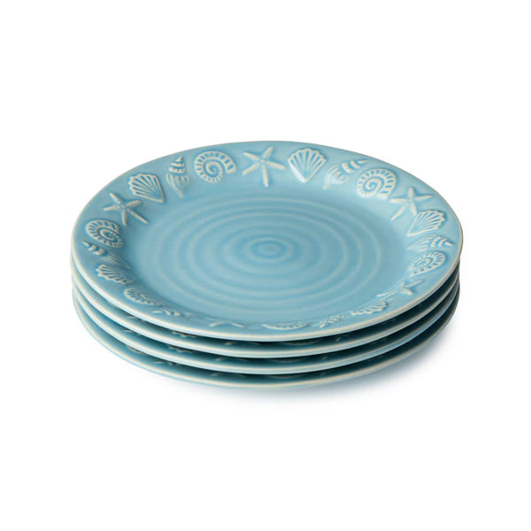 Salad Plate – Culinvaro Coastline Blue Set of 4 Salad Plates
