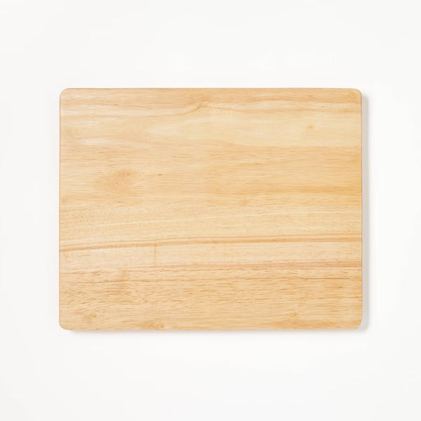 Cutting Board – Culinvaro 12"x15" Nonslip Rubberwood Cutting Board Natural