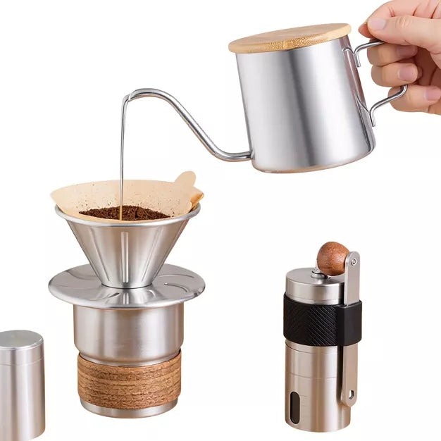 Pour Over Coffee Maker – The Complete Pour-Over Coffee Set – Black