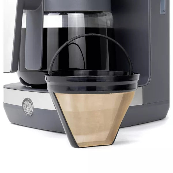 Drip Coffee Maker – 12 Cup Drip Coffee Maker with Adjustable Keep Warm Plate – Gray And Silver
