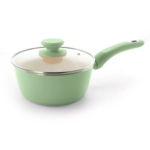 Cookware Set – Home Plaza Cafe 7 Piece Essential Core Aluminum Cookware Set – Green