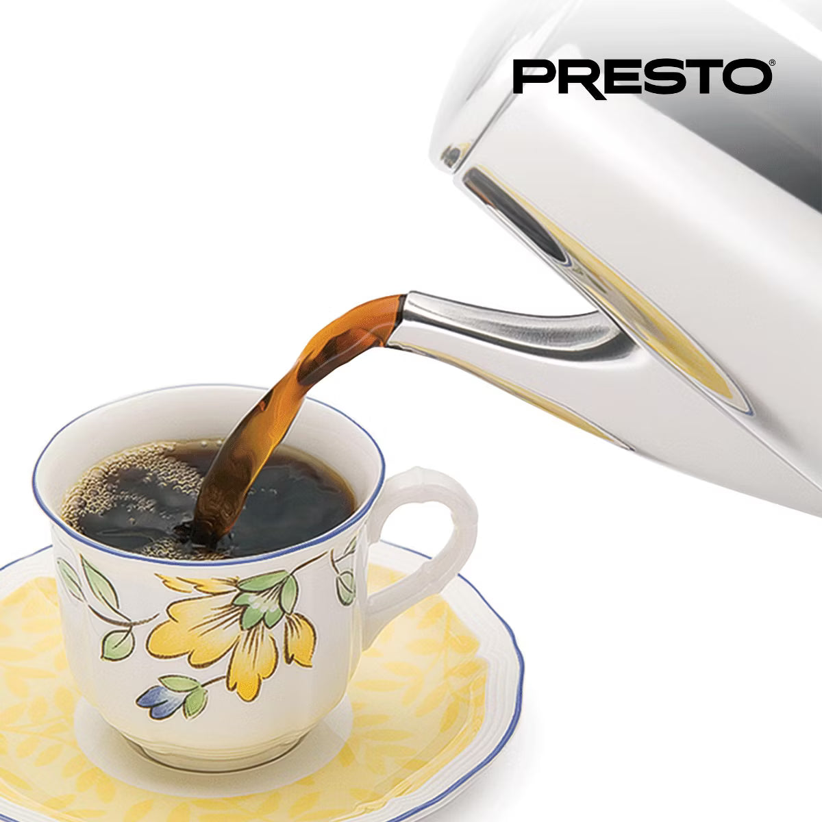 Coffee Maker – Culinvaro Stainless Steel Coffee Maker, 12 Cup Robust Percolator Coffee, Silver