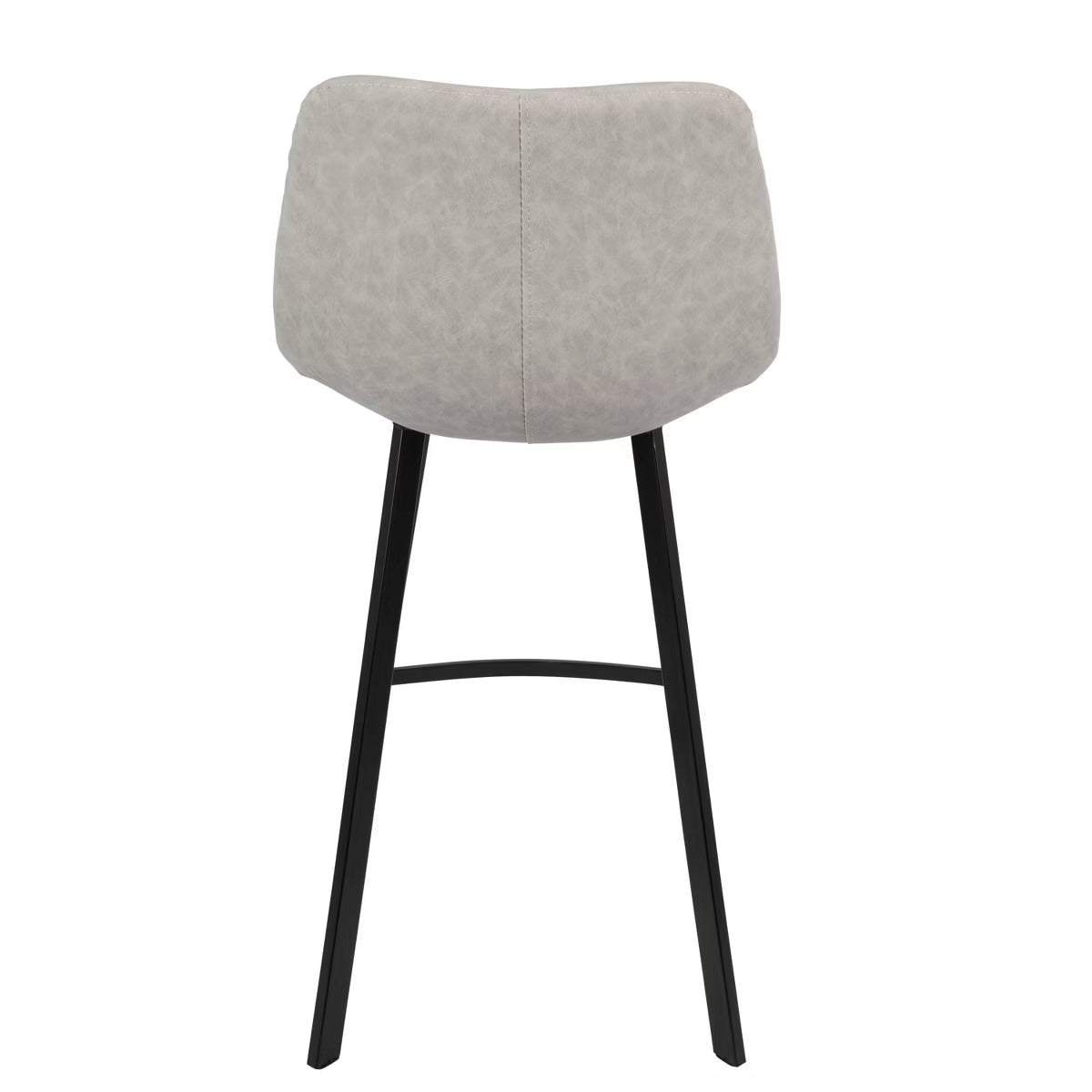 Set of 2 26" Outlaw Industrial Counter Height Barstool Gray