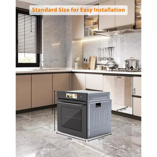 Oven – 24" Single Wall Oven – Black