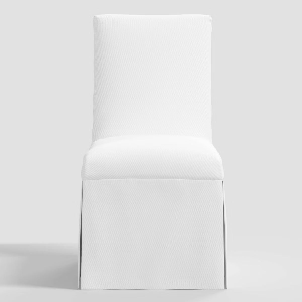 Dining Chair – Culinvaro Logan Traditional Slipcover Dining Chair in Twill White