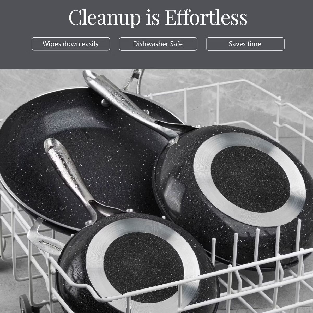 Skillet – 14” Ceramic Nonstick Skillet – Black