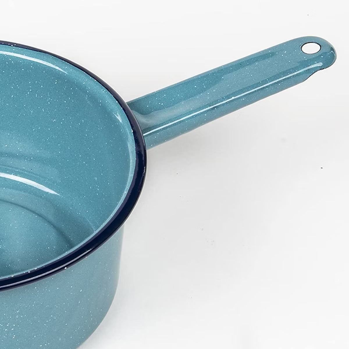 Saucepan – Enamel on Steel Durable Non-Stick Cookware for Indoor & Outdoor – Blue