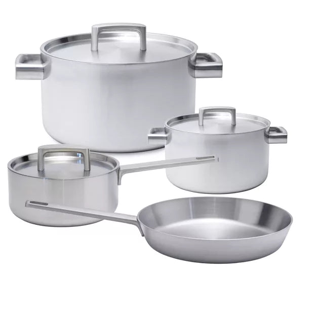 Cookware Set – Ron 7Pc 18/10 5-Ply Cookware Set – Gray