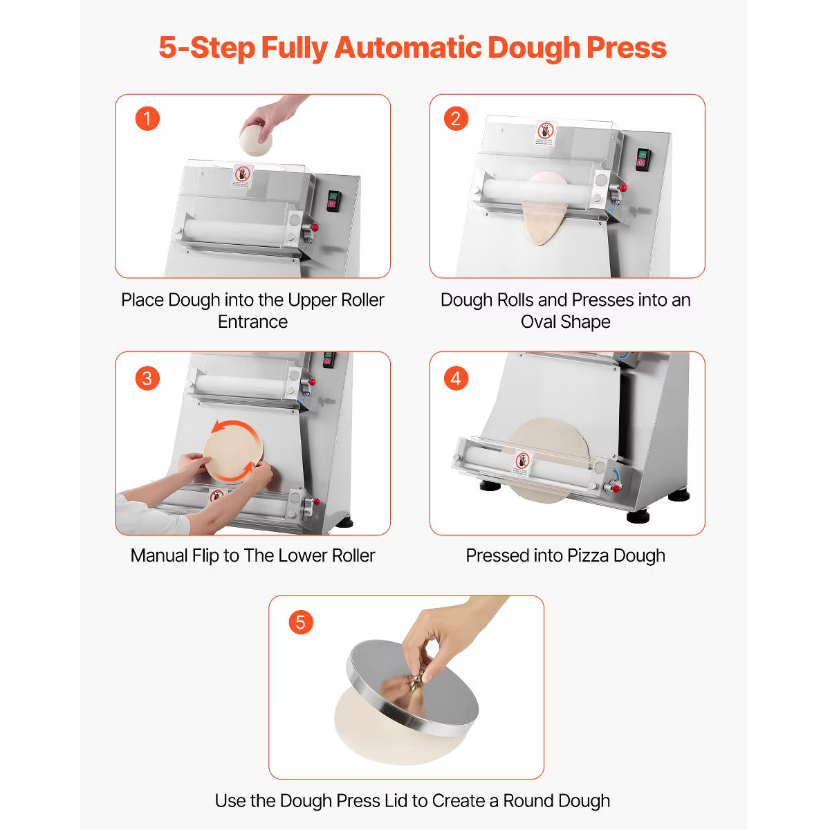 Pizza Oven – automatic Pizza Press – Silver