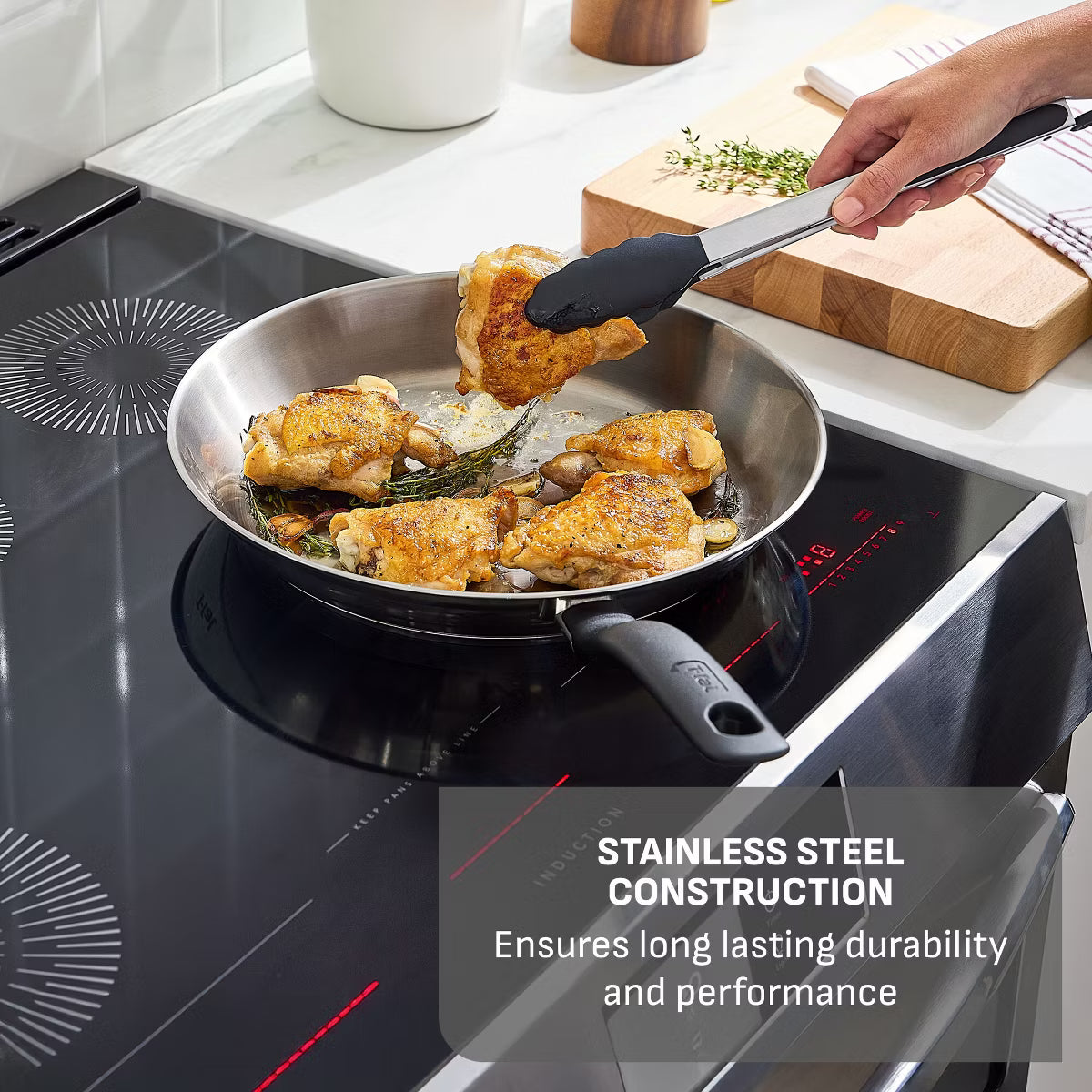 Frying Pan – Simply Cook 11" Fry Pan with Lid – Silver