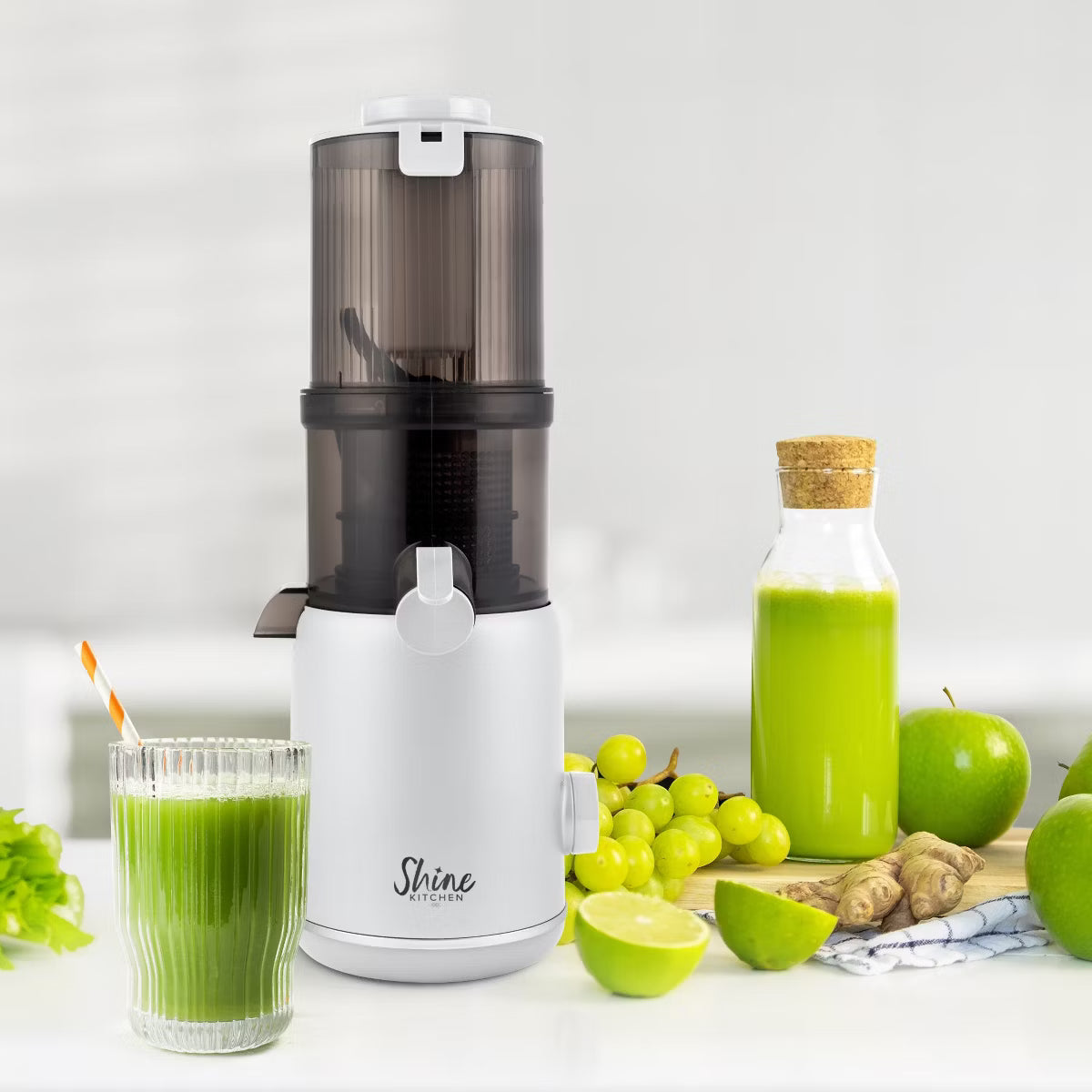 Juicer – Batch Compact Cold Press Juicer – White