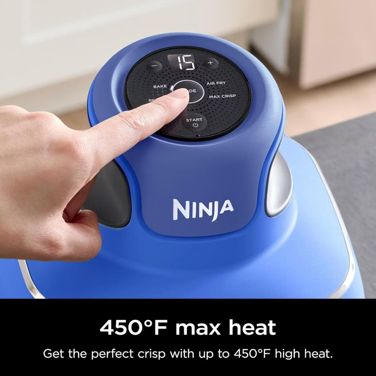 Air Fryer – CRISPi 5-in-1 Portable Glass Air Fry Cooking System – Blue