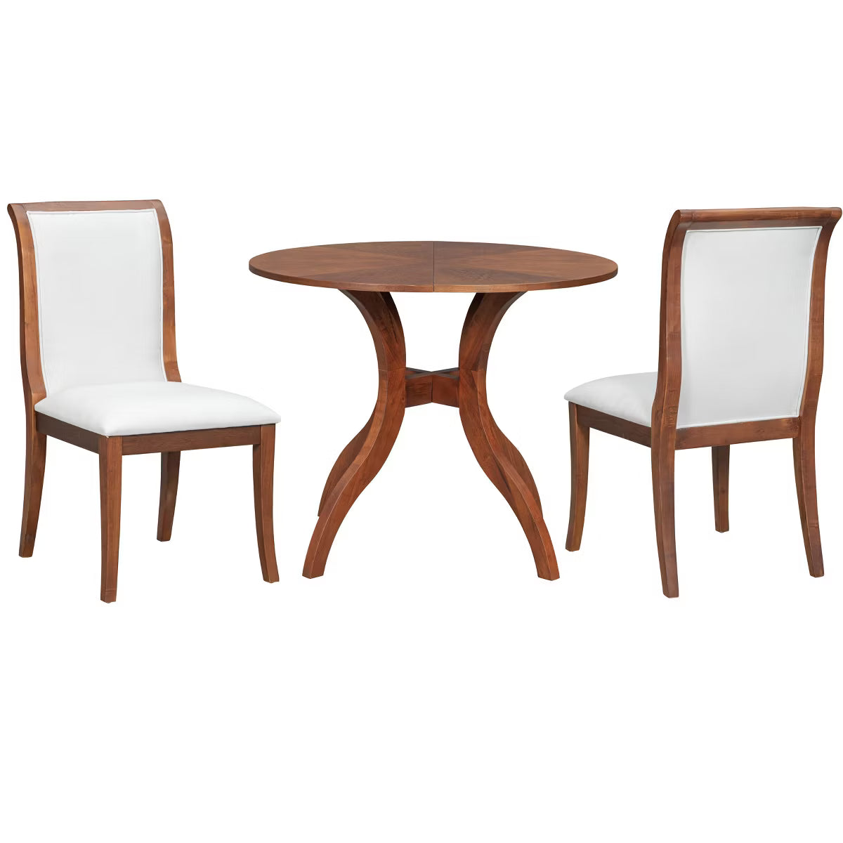 3 Piece Round Dining Table Set for 2