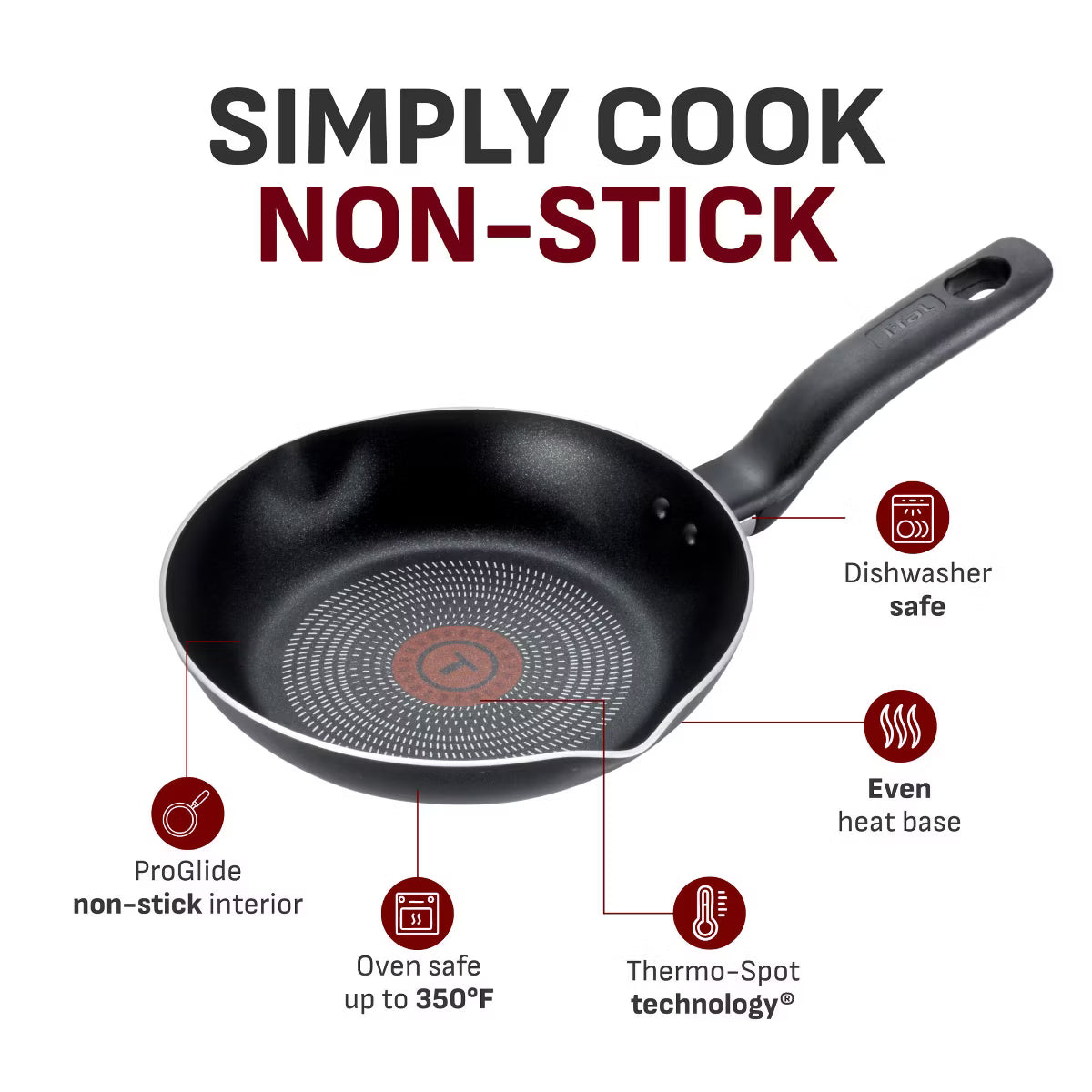 Frying Pan – Simply Cook 3pc (8", 10.5" and 12") Nonstick Fry Pan Set – Black