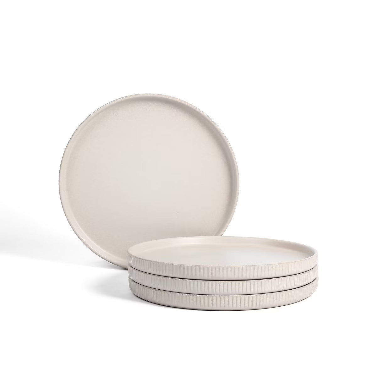 Dinner Plate – Culinvaro Set of 4 Haven Stoneware Dinner Plates Gray