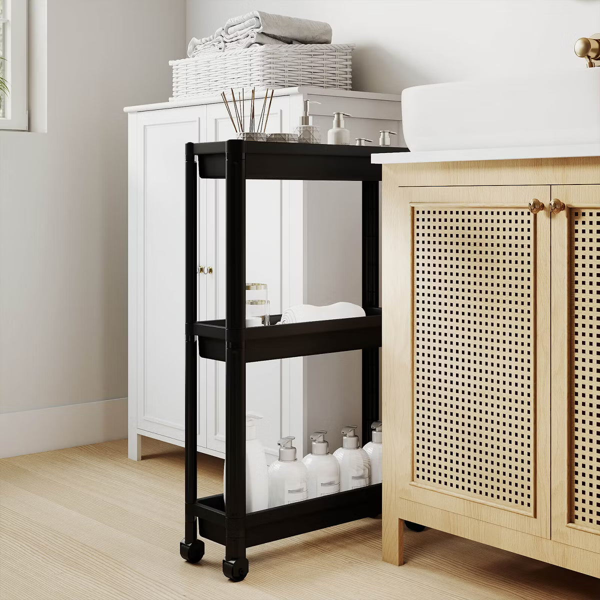 Storage Cart – Culinvaro 3-Tier Slim Rolling Storage Cart 2-Pack with Wheels