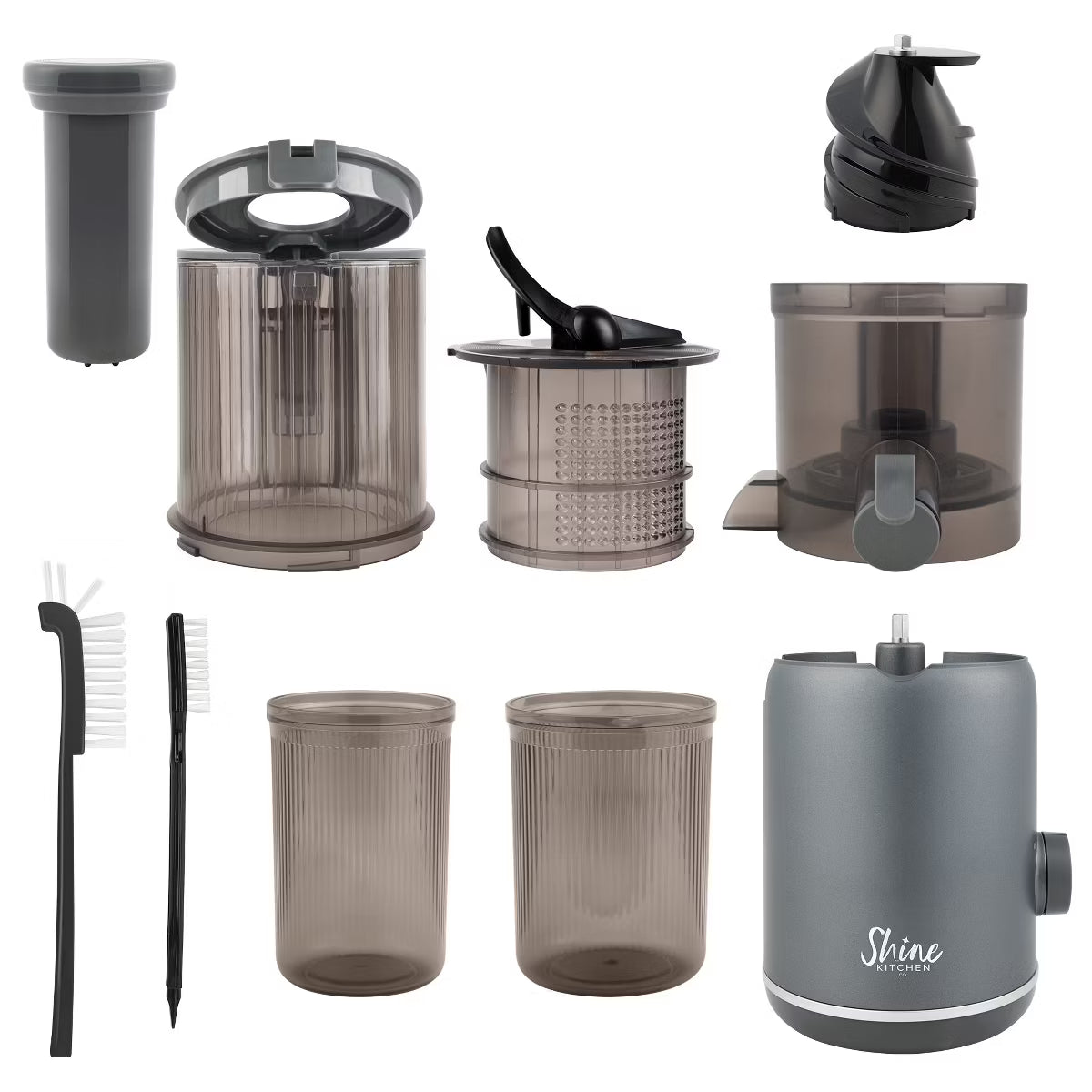 Juicer – Batch Compact Cold Press Juicer – Gray