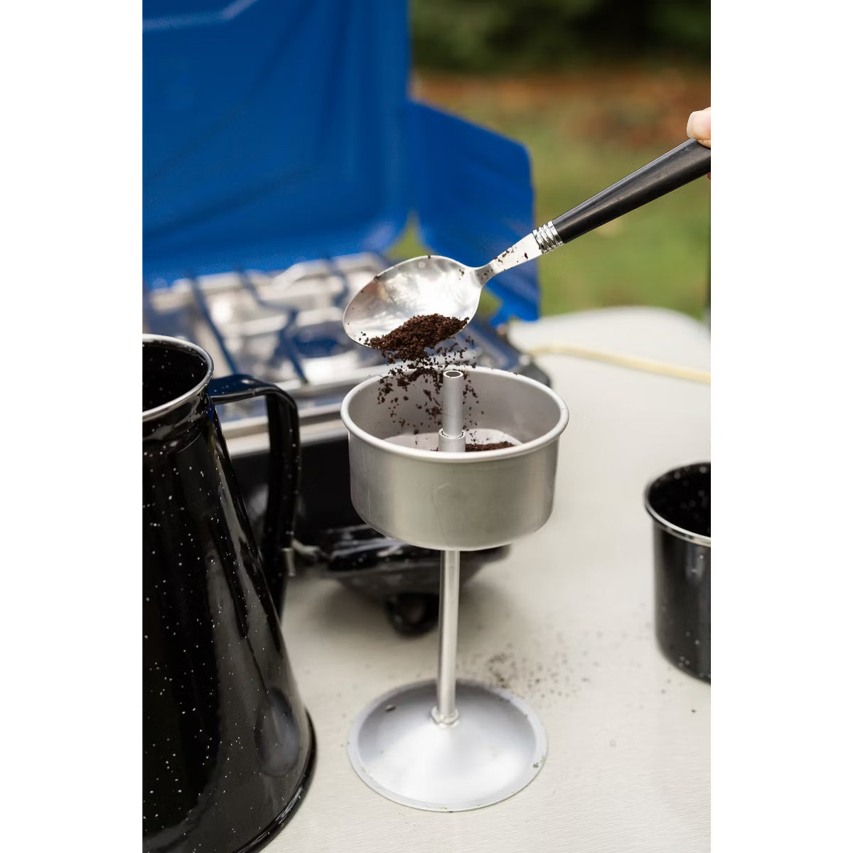 Percolator – Culinvaro Enamel Percolator Coffee Pot 8 Cup - Black