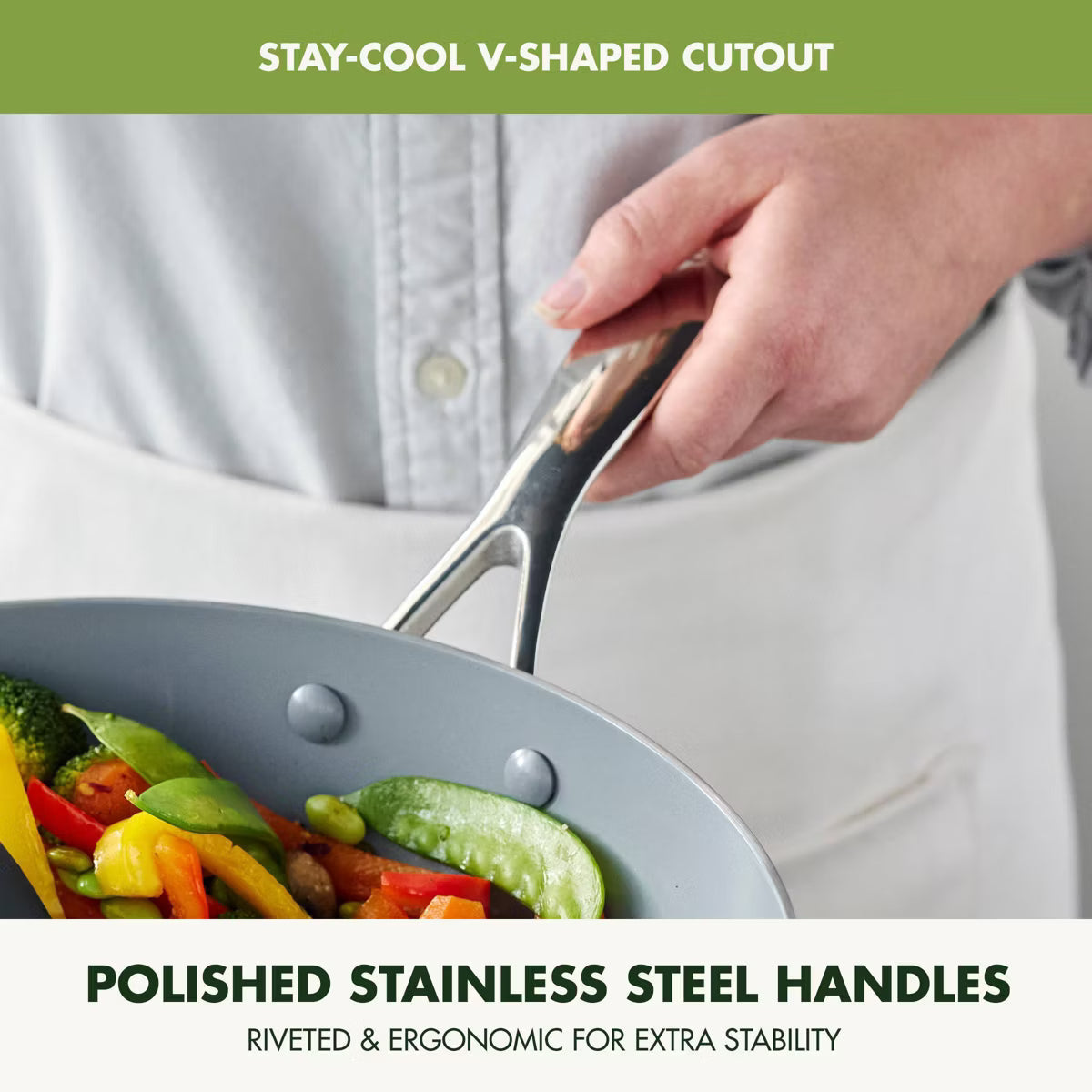 Wok – 2" Valencia Pro Wok – Stainless Steel