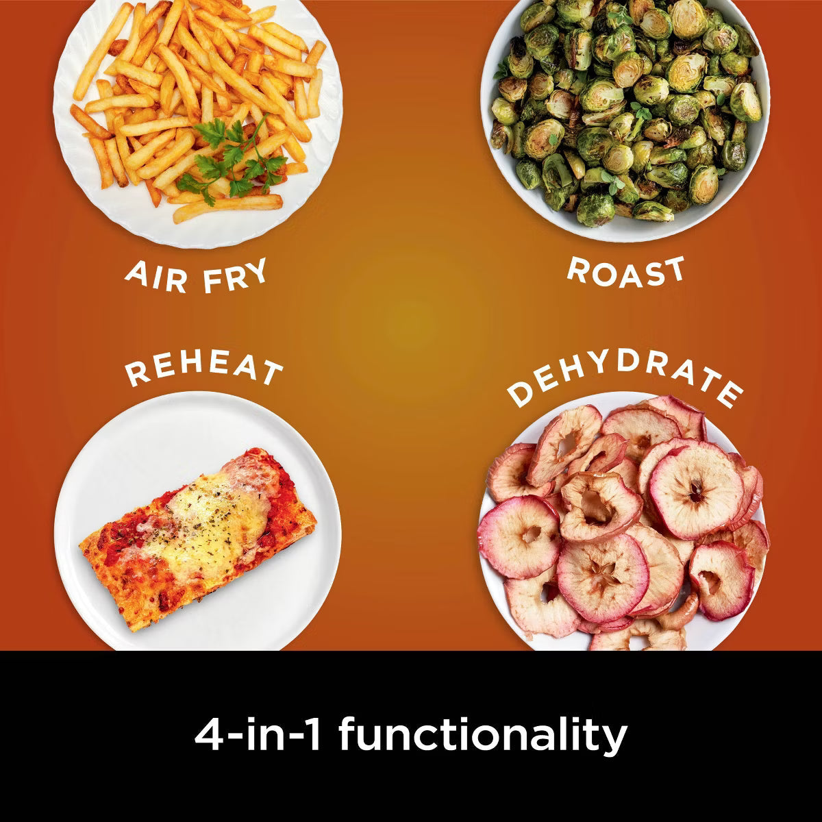 Air Fryer – Pro 4-in-1Air Fryer : 5-Quart, 1750W – Black