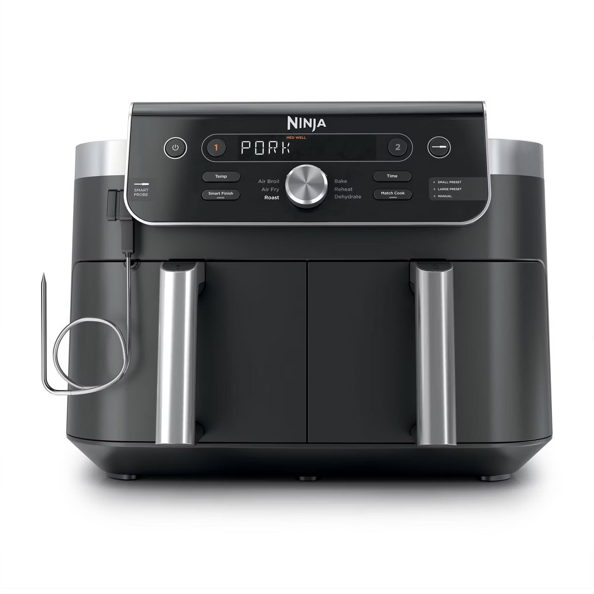 Air Fryer – 10qt Foodi DualZone 2-Basket Air Fryer Capacity – Black
