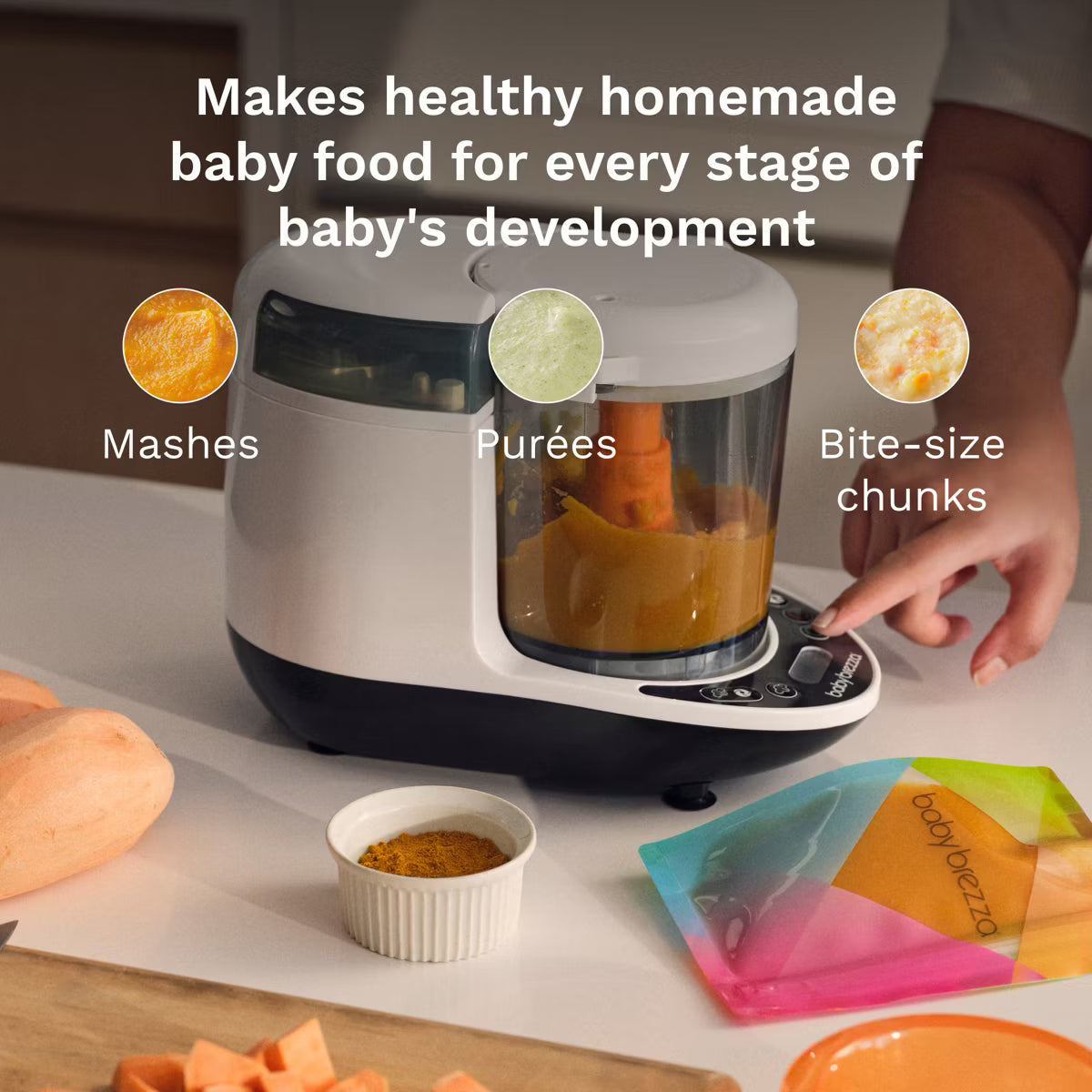 Bottle Warmer – One Step Food Maker Deluxe: Blends – White