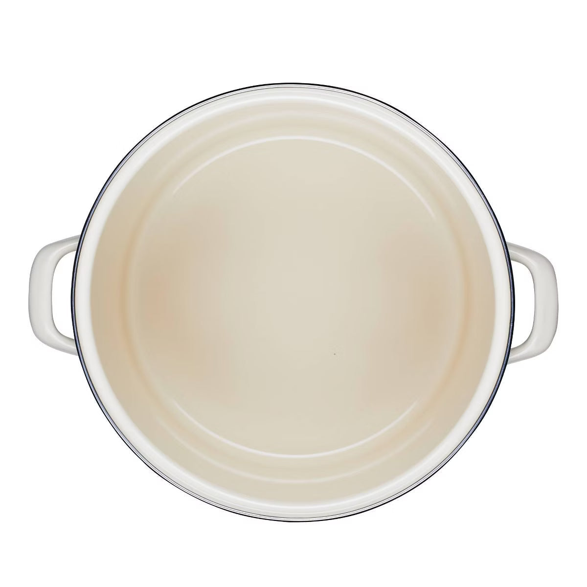 Stock Pot – 12qt Enamel-on-Steel Induction Stockpot – Beige