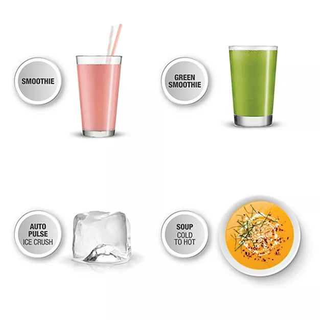 Countertop Blender – Q Blender Smoked Hickory – Silver