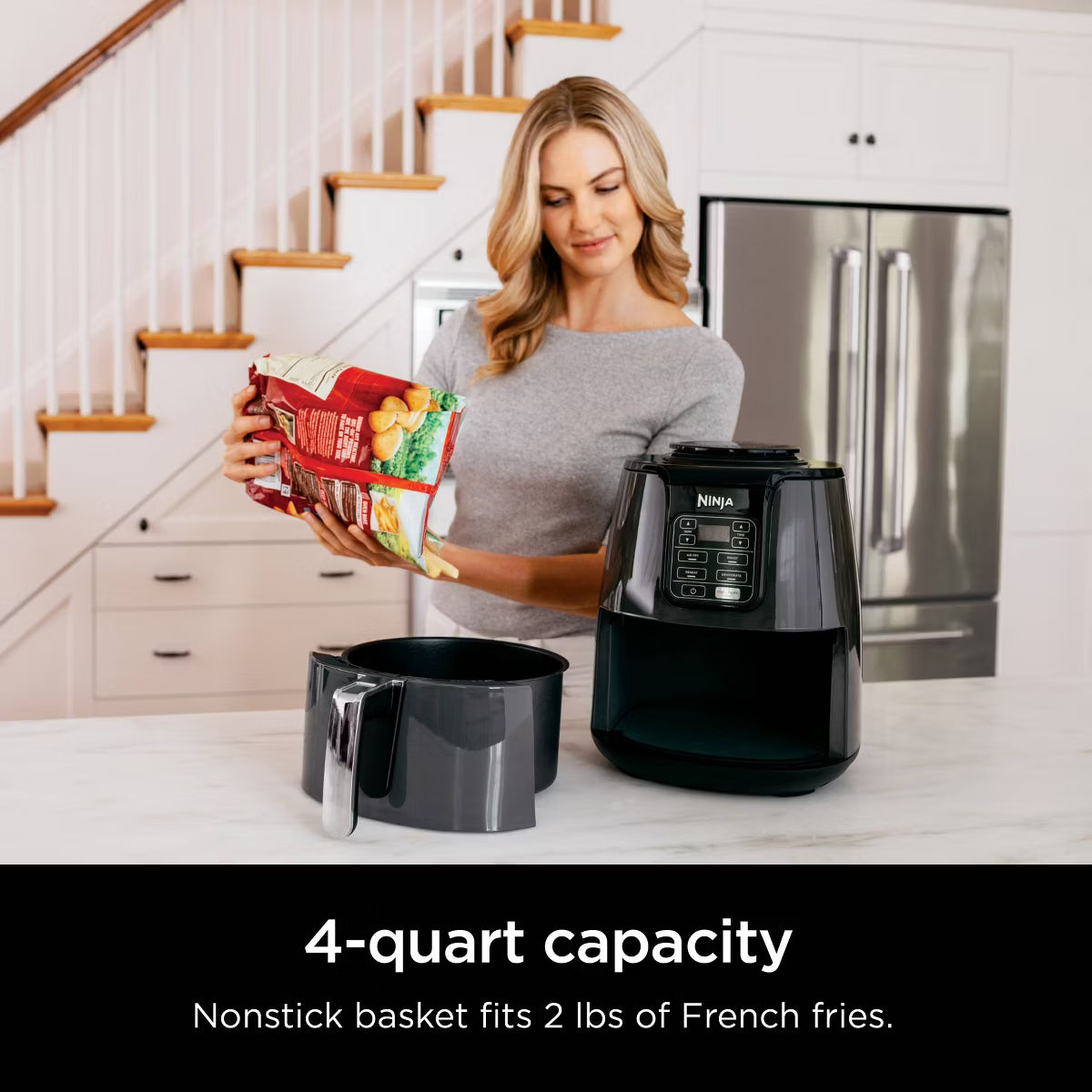 Air Fryer – 4qt Air Fryer - AF101: 1550W – Black