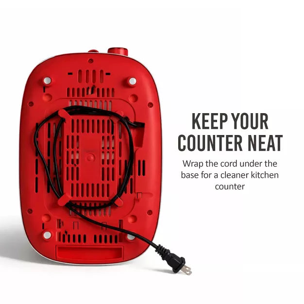 Toaster – Classic Retro 2-Slice Toaster – Red