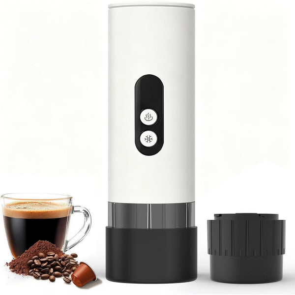 Espresso Maker – Culinvaro Portable Espresso Maker with Self Heating - 15 Bar Electric Travel Coffee Machine, 2-in-1