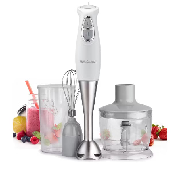 Immersion Blender – Blender with Beaker, BC-4306W – White