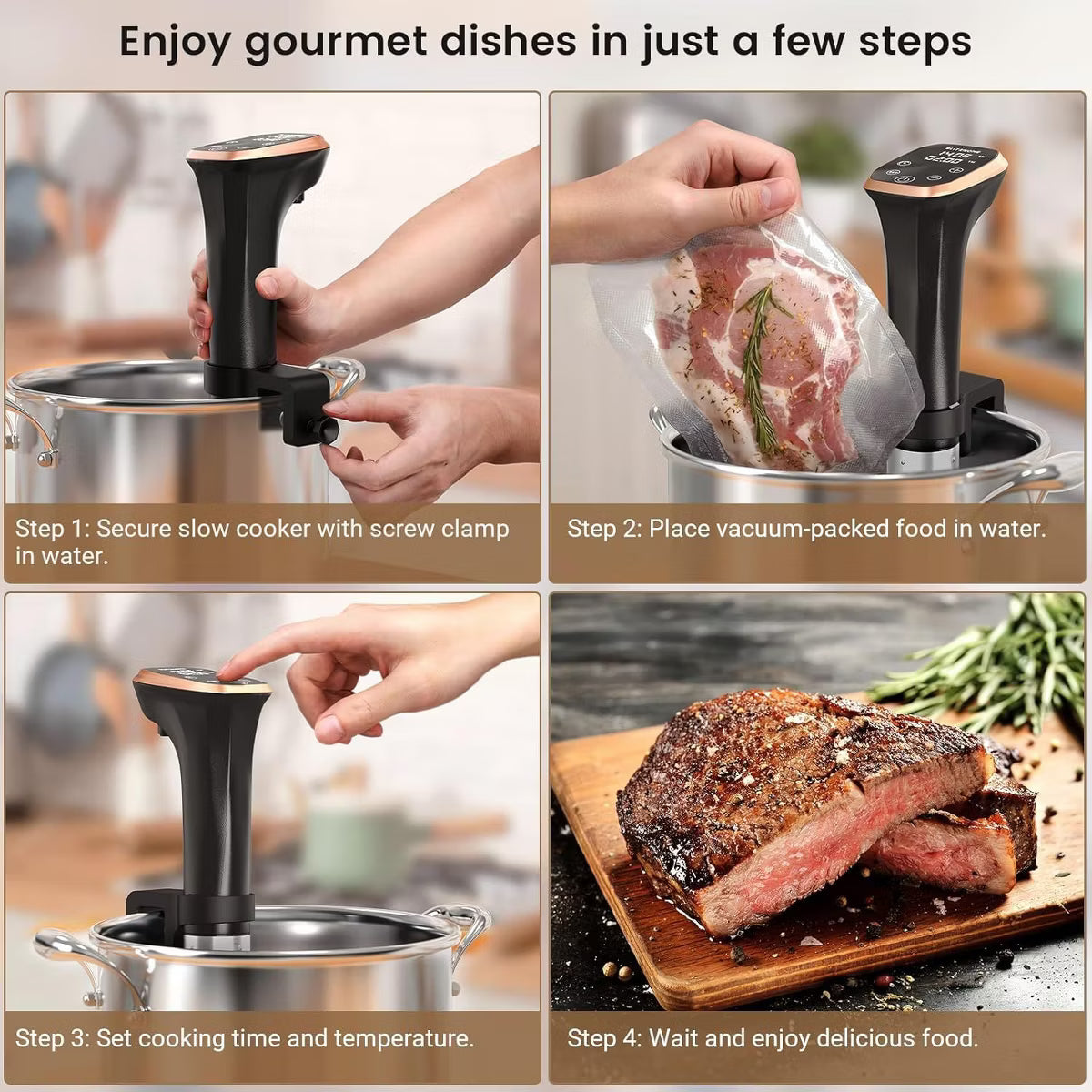 Sous Vide Cooker – mart Sous Vide Precision Cooker - 1100W Ultra – Stainless Steel