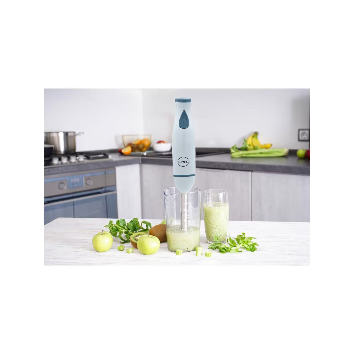 Immersion Blender – Hand Immersion Blender with Whisk Attachment – Black