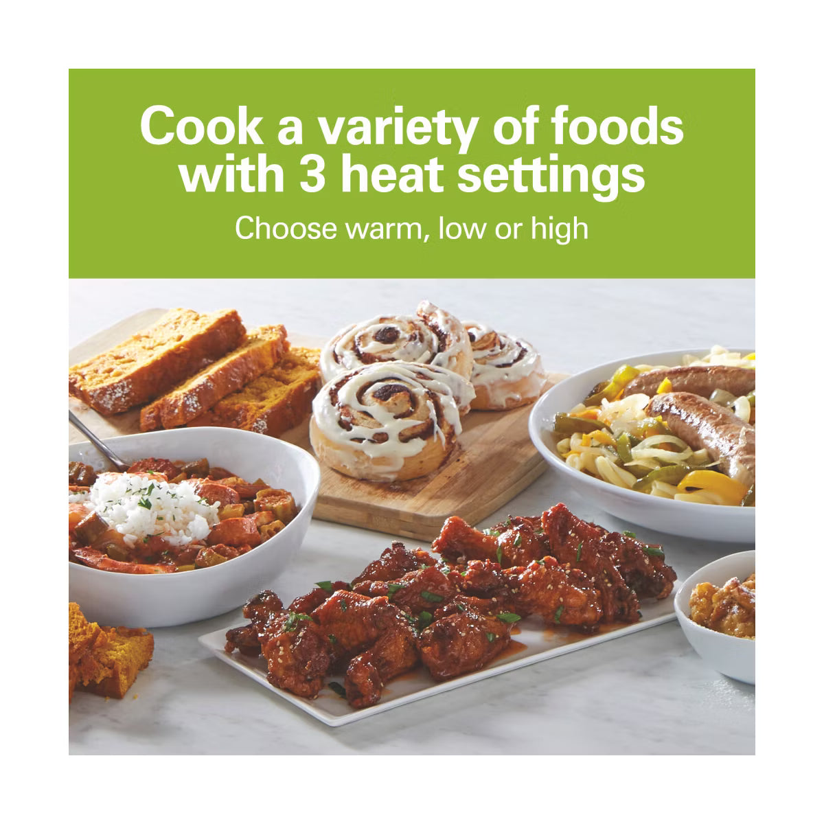 Slow Cooker – Program Slow Cooker 33443: 4 Qt Programmable Crock Pot – White
