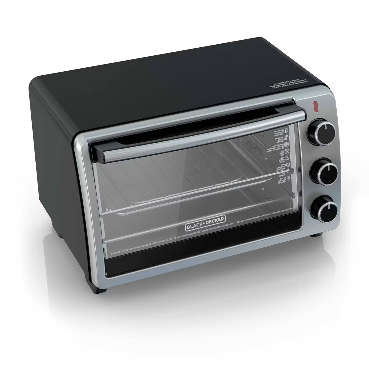 Toaster Oven – 6 Slice Toaster Oven - : Countertop – Black