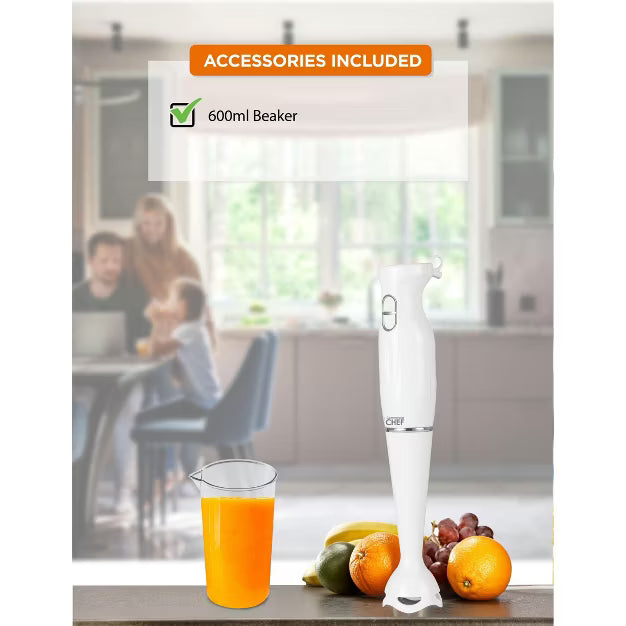 Immersion Blender – Purpose Hand Blender with 8 Speeds 500W – White