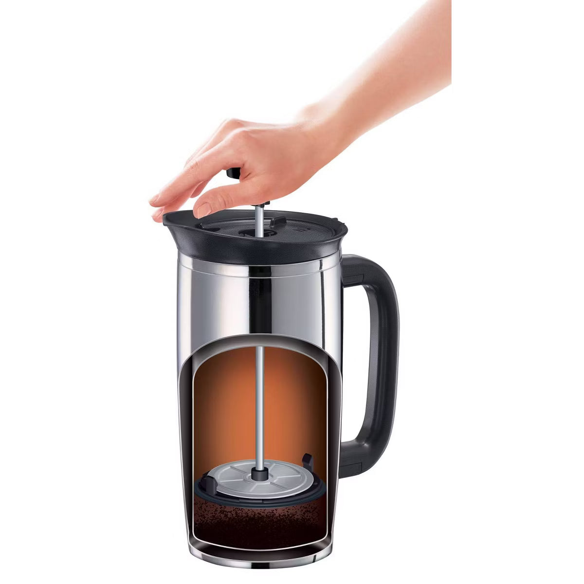 Fresh Brew Vacuum Insulated Stainless French Press